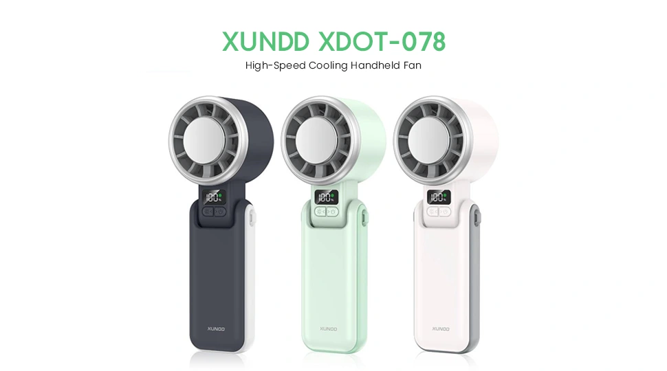 XUNDD XDOT-078 High-Speed Cooling Handheld Fan